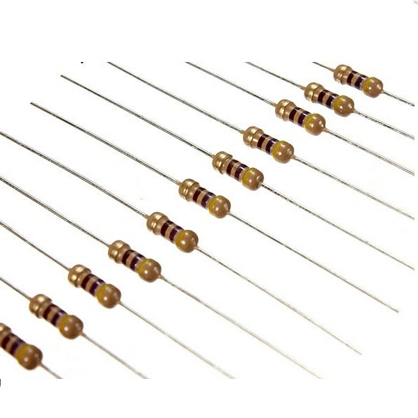 50 Con Điện Trở Vạch 1/4W 5% 1R - 750R - Ảnh 2