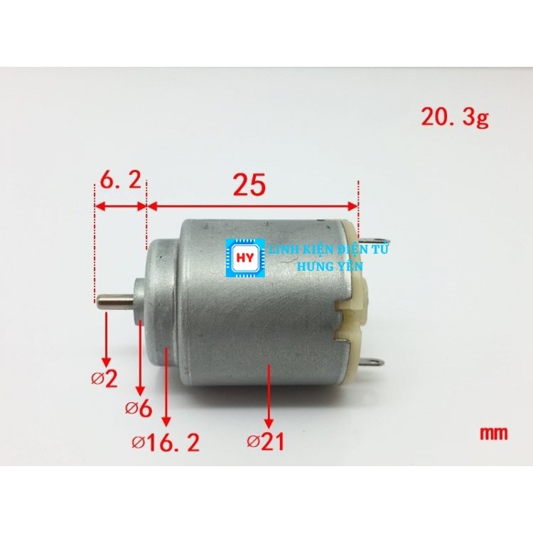 Động cơ DC 140 Mini Tốc Độ Cao 3-5V - Ảnh 3