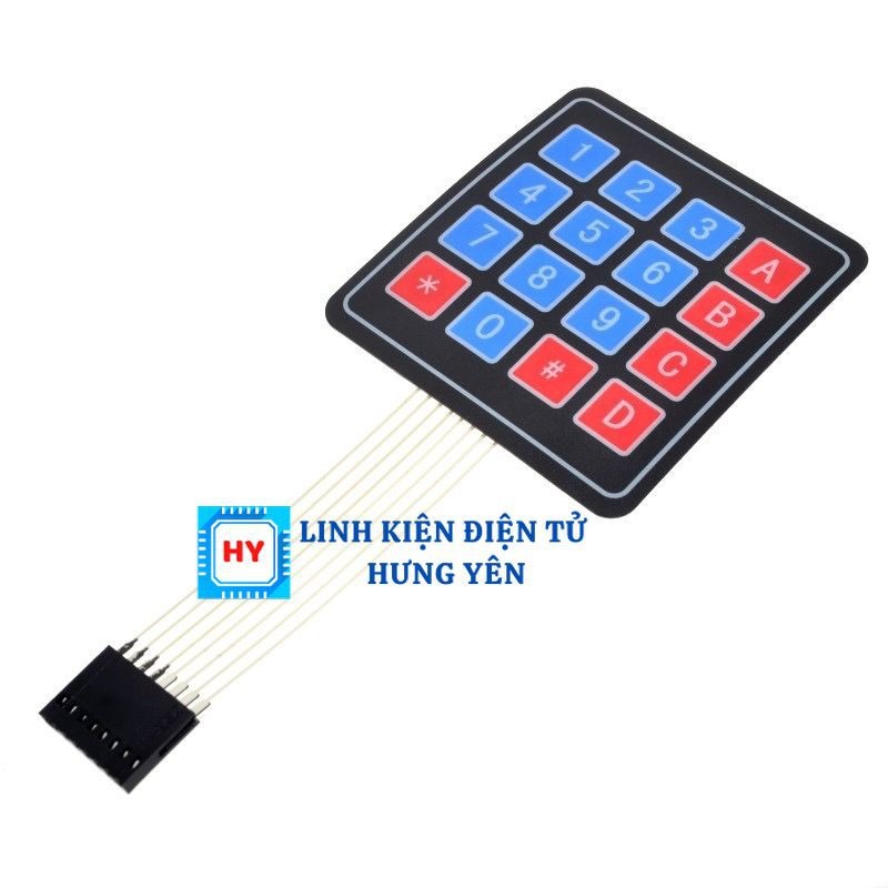 Bàn Phím Ma Trận Mềm 4x4 Linh kiện điện tử Hưng Yên