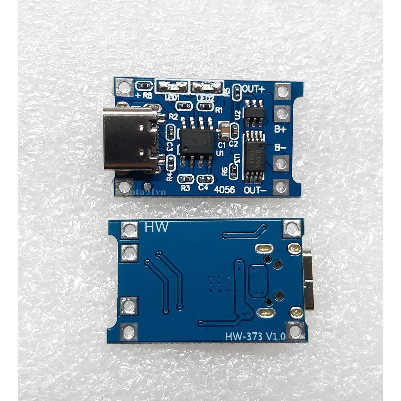 Mạch sạc pin lithium-ion TP4056 có bảo vệ - USB Type C, dòng 1A - Ảnh 3