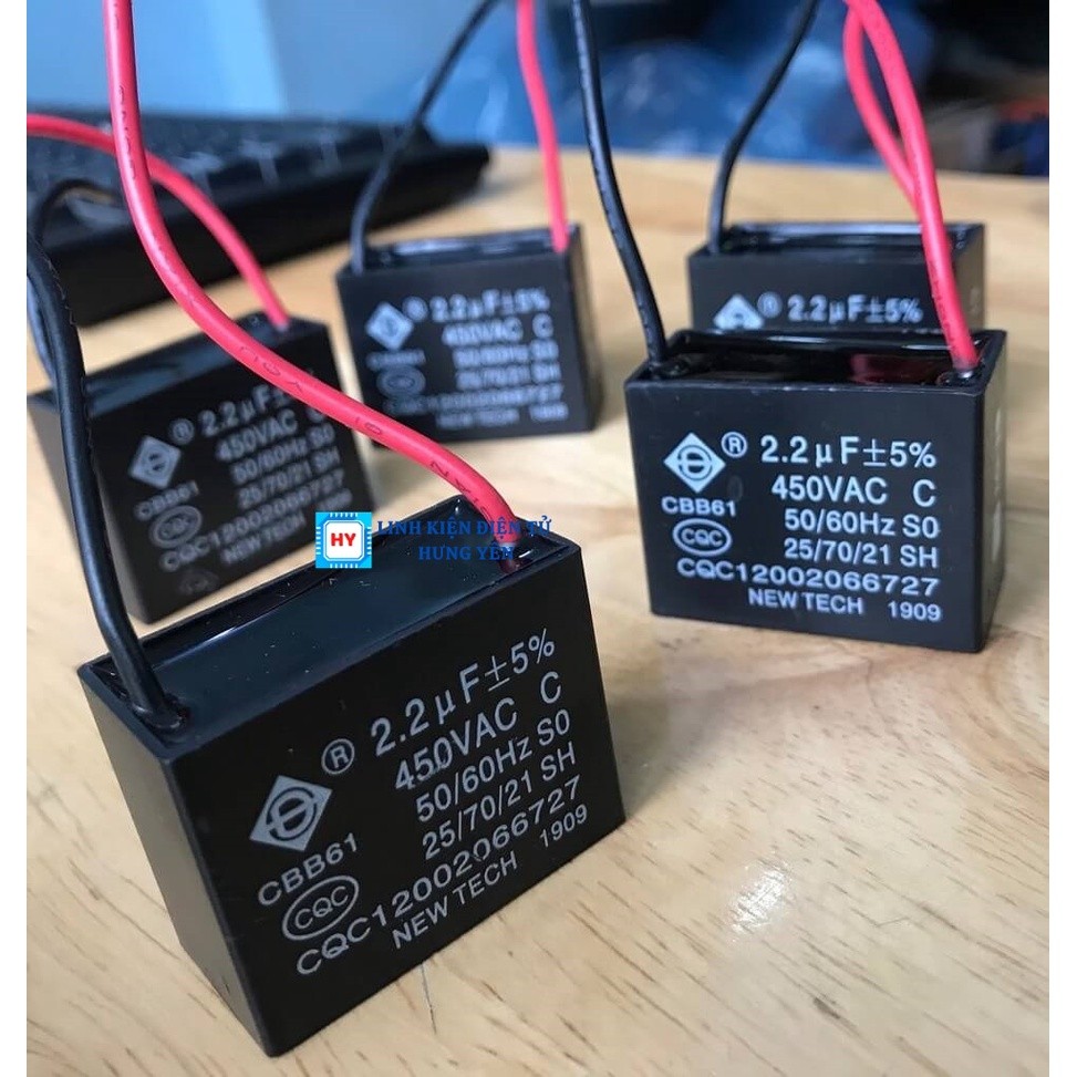 Tụ Quạt Điện CBB61 1.2/1.5/1.8/2/2.5/3/4/5/6/7/8/10/16/20/25UF 450V