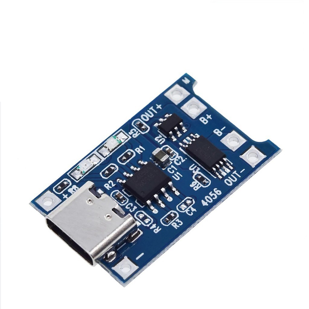 Mạch sạc pin lithium-ion TP4056 có bảo vệ - USB Type C, dòng 1A - Ảnh 2