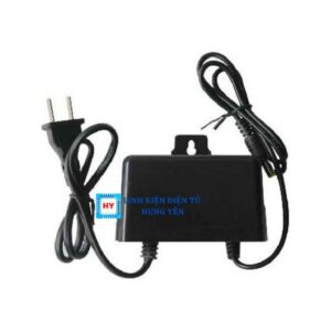 Bộ nguồn nhựa adapter 12V - 2A (DC) (Đen) Loại tốt