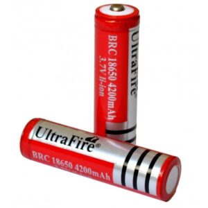 Pin Sạc 3.7V Đỏ ULTRA FIRE 9800mah Xịn Pin sạc 18650 Dùng Cho Quạt, Đèn Pin, Bóng Đèn Đa Năng Tiện Lợi