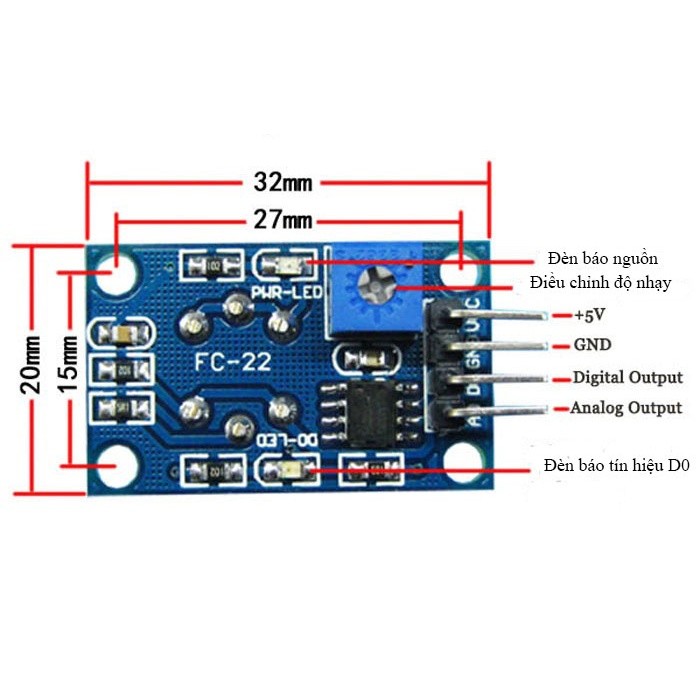 Module Cảm biến chất lượng không khí MQ135 - Ảnh 2