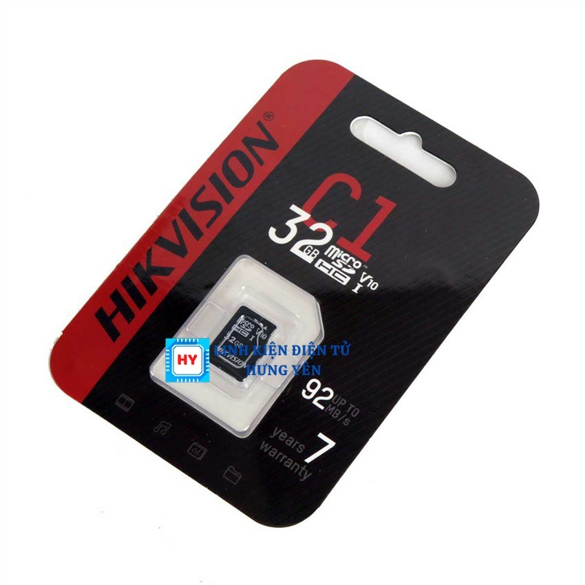 Thẻ Nhớ Micro SD HIKVISION 32GB/ 64GB - Tốc Độ Đọc Lên 92m/s - Dùng Cho Tất Cả Các Thiết Bị Hỗ Trợ Thẻ Nhớ Gắn Ngoài