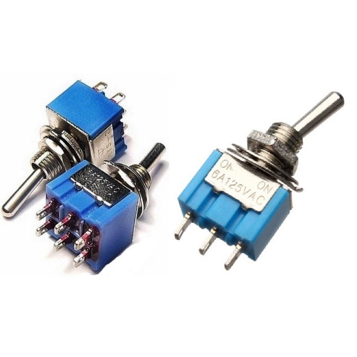 Công tắc gạt 6 chân 3 vị trí MTS 203 3A/250V 6A/125V Loại Tốt - Ảnh 2