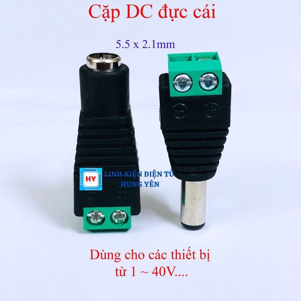 Đầu Cắm Nguồn - Jack DC Đực và Cái