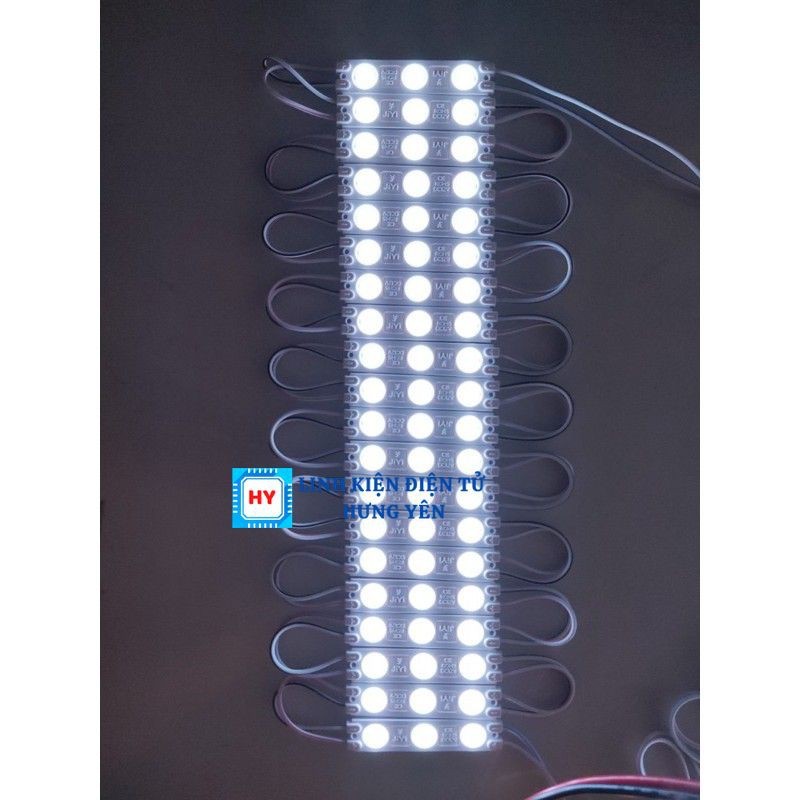 Bộ 10 Thanh Led Hắt 12V Siêu Sáng Màu Trắng - Vàng ( Mỗi thanh 3 bóng ) Chống Nước - Ảnh 2
