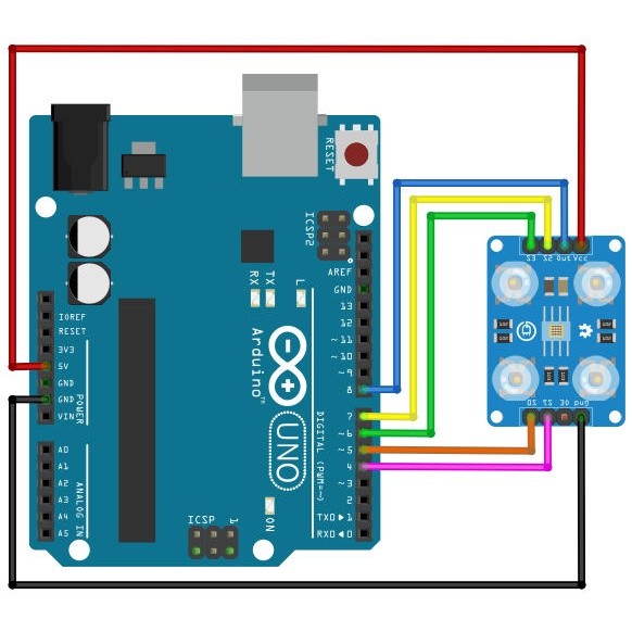 Cảm Biến Màu Sắc GY-31 GY31(TCS3200) Color Sensor - Ảnh 5