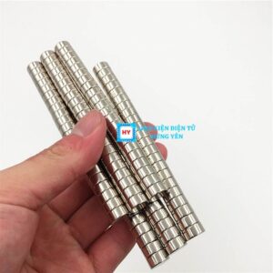 Combo 5 Nam Châm Đất Hiếm Tròn Nhiều Kích Thước