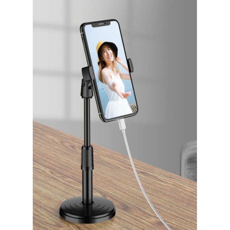 Giá Đỡ Điện Thoại Để Bàn Kẹp Điện Thoại Livestream Xem Video Xoay 360 Độ - Ảnh 6