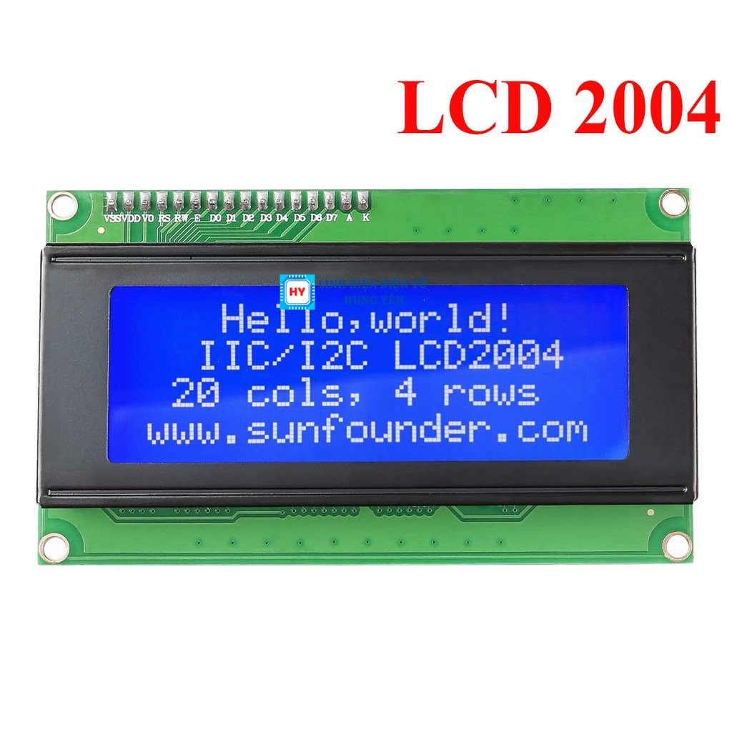 Màn hình LCD 2004 2004A Nền Xanh Lá