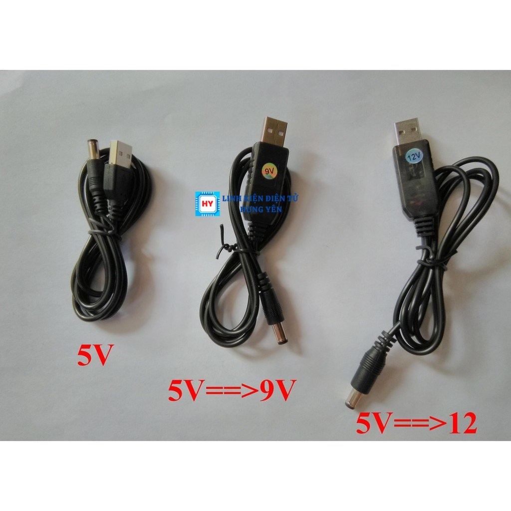 Cáp USB tăng áp (5V==>9V, 5V==>12V)(dây USB tăng áp) - Ảnh 5
