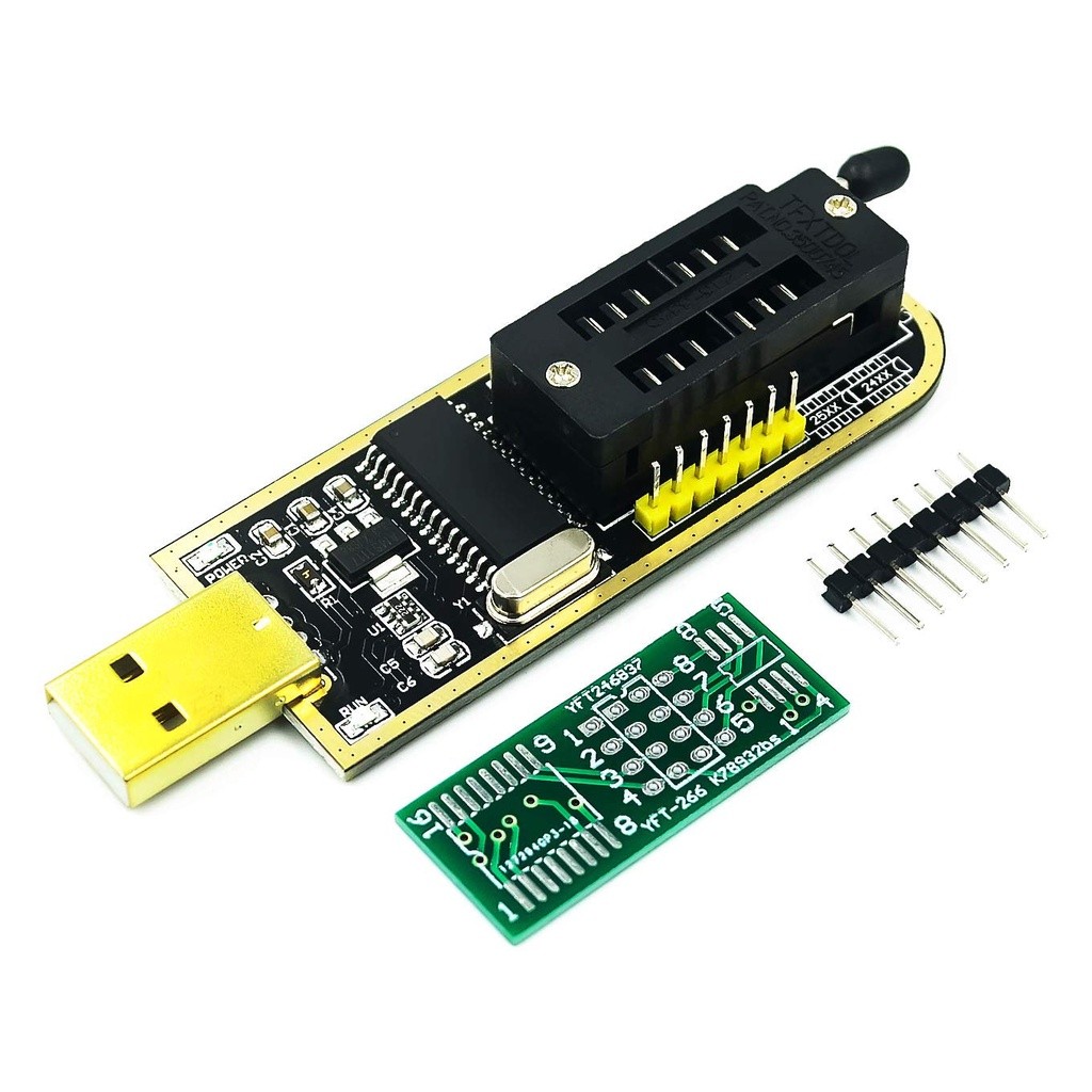 CH341A Bộ nạp BIOS CH341A Mạch Nạp EEPROM SPI USB - Ảnh 4