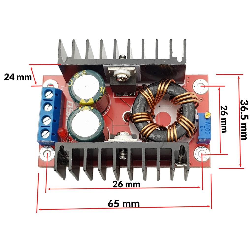 Mạch Tăng Áp DC 10 - 32V ra 12 - 35V 150W - Ảnh 3