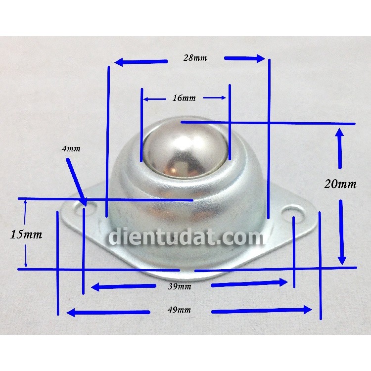 Bánh xe đa hướng mắt trâu - Ảnh 3