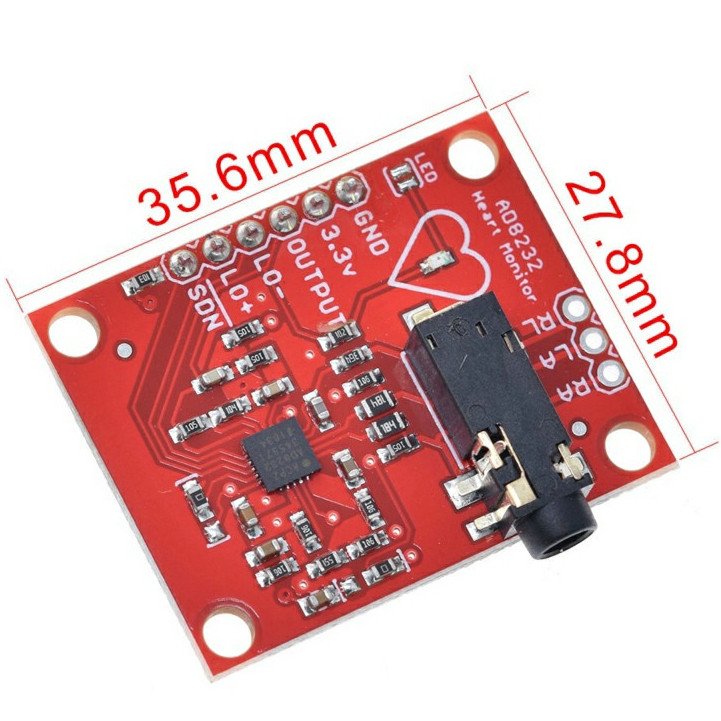 Module Cảm Biến Điện Tim (ECG) Heart Rate Monitor Kit AD8232 - Ảnh 5