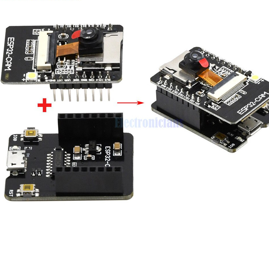Module thu phát wifi camera ESP32-CAM tích hợp wifi, camera OV2640/OV7670 chuyên dụng và bluetooth 4 - Ảnh 2