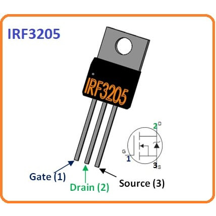 Mosfet IRF3205 TO-220 55V 110A (Kênh N) - Ảnh 2
