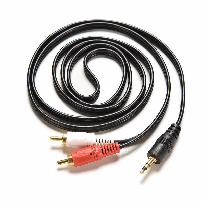 Cáp chuyển Audio từ jack 3.5mm (3 ly) đực ra jack AV (bông sen) đực - dài 1.5m - Ảnh 2