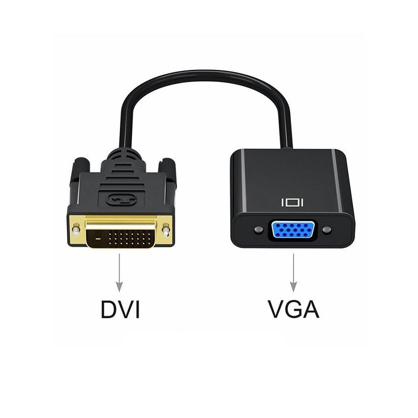 Cáp chuyển đổi từ DVI sang VGA DVI-D 24+1 To VGA 15cm