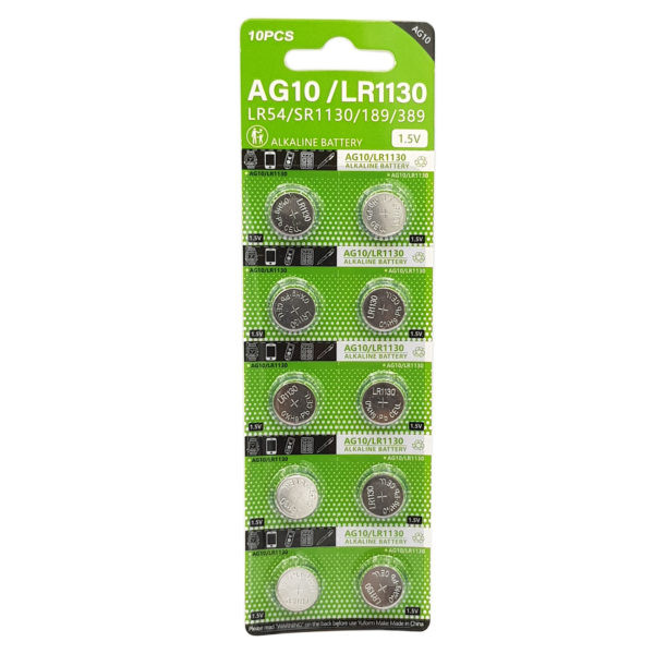 Pin cúc áo AG10 | LR1130 | LR1131 | LR54 | 389 điện áp 1.5V - Ảnh 5