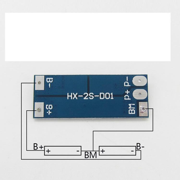 Mạch sạc xả bảo vệ pin 2S 2 Cell 7.4V - 8.4V 10A - Ảnh 3