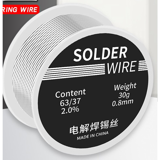 Thiếc hàn nhiệt độ nóng chảy thấp - độ tinh khiết cao 0.8mm 30gr - Ảnh 2