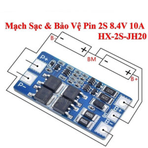 Mạch Sạc Pin Lithium 18650 2 cell  – Sạc Cân Bằng và Bảo Vệ Pin 2s 8.4v 10A