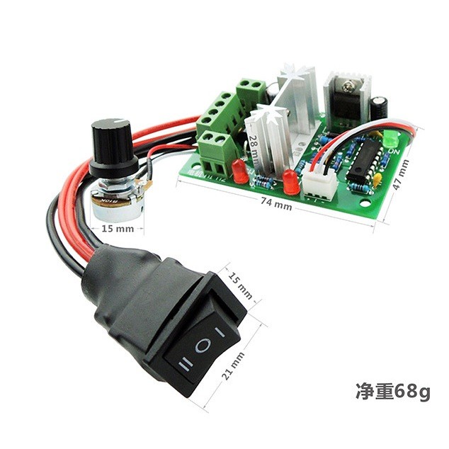 Mạch điều khiển tốc độ, đảo chiều động cơ DC 3A 120W - Ảnh 4