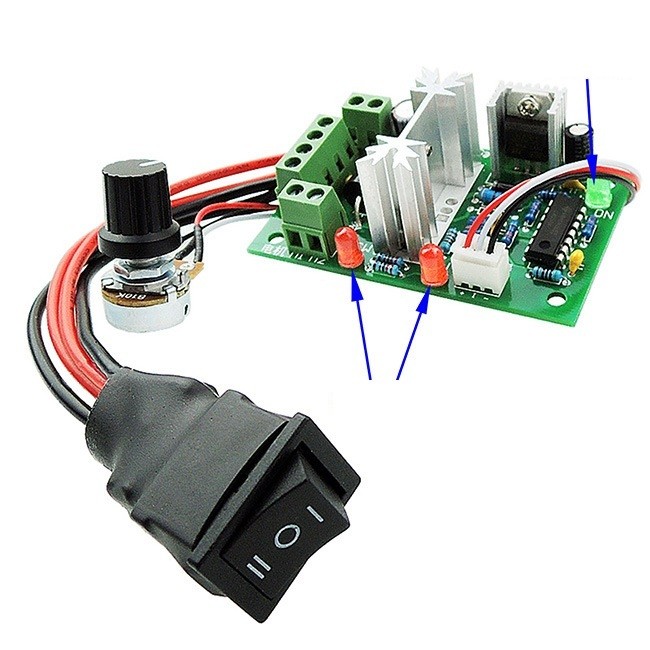 Mạch điều khiển tốc độ, đảo chiều động cơ DC 3A 120W