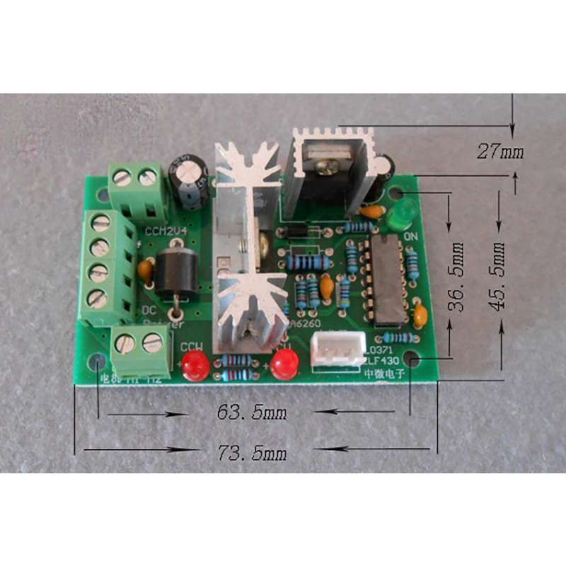 Mạch điều khiển tốc độ, đảo chiều động cơ DC 3A 120W - Ảnh 3