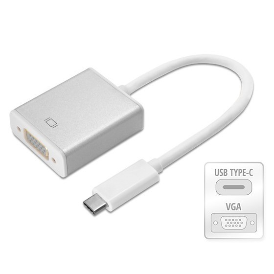 Cáp chuyển đổi Type C sang VGA - VGA sang Type C - Type C to VGA