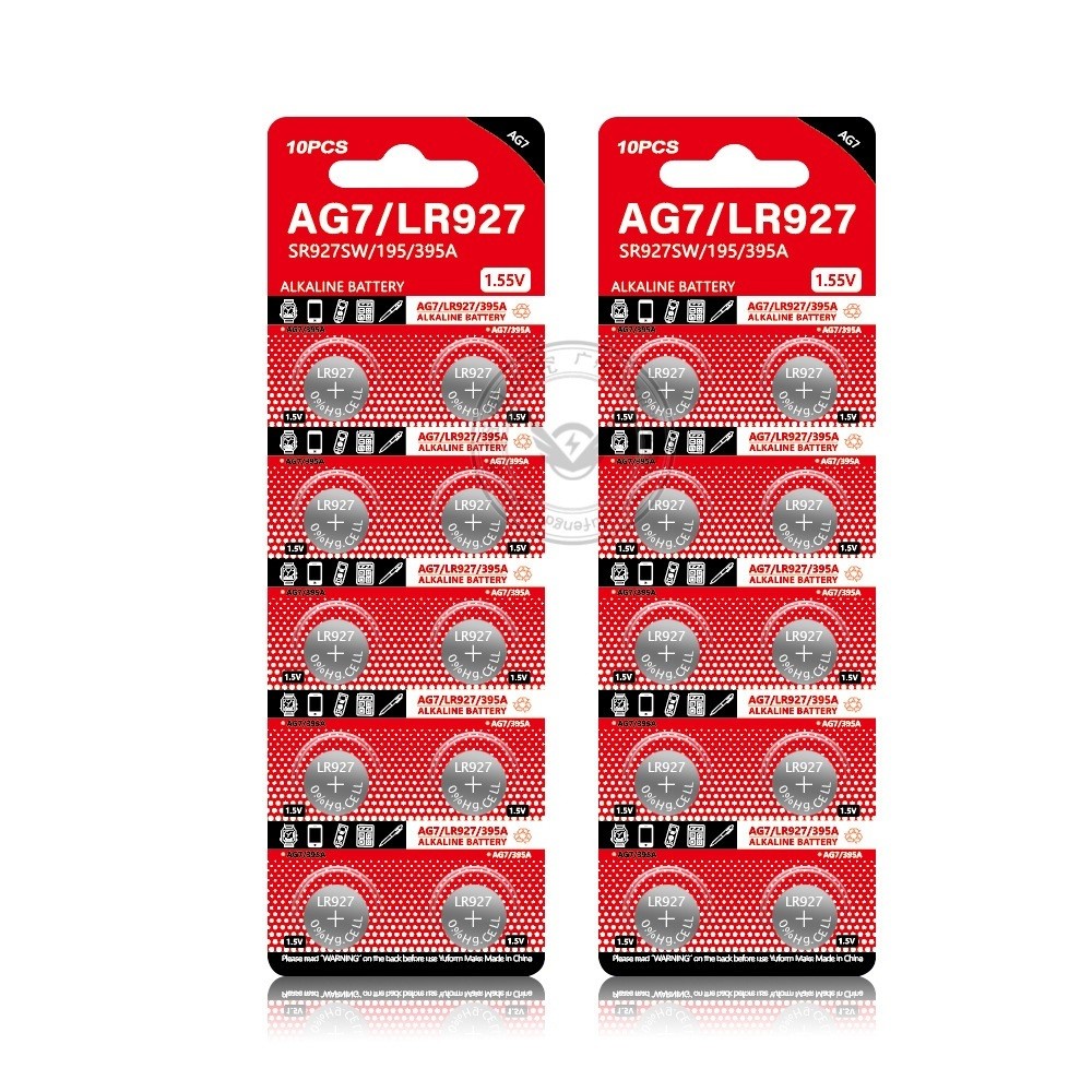 Pin cúc áo 1.55V - AG7 LR927 LR927H 395A 395 SR927SW 399 SR927W D395 610 D399 SR57 V395 CX57 SP395 G7 - Ảnh 2