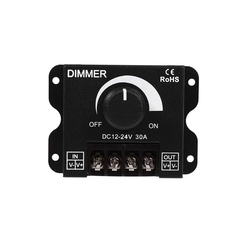 Bộ điều khiển đèn PWM - Mạch điều chỉnh độ sáng đèn 12V - 24V 30A / DIMMER 12-24V 30A