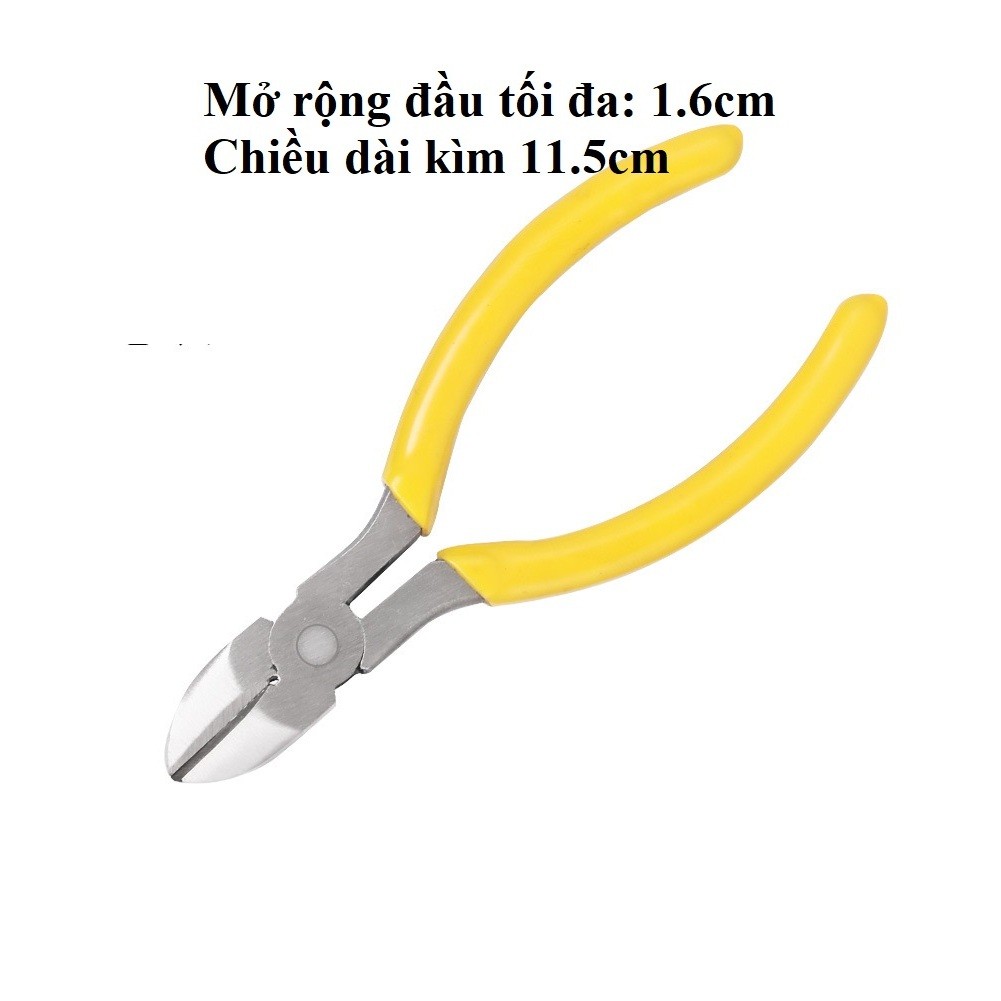 Kìm Mini Làm Đồ Thủ Công - Kìm Cắt Chân Linh Kiện - Kìm Làm Đồ Trang Sức (Lưỡi Dày) - Ảnh 3