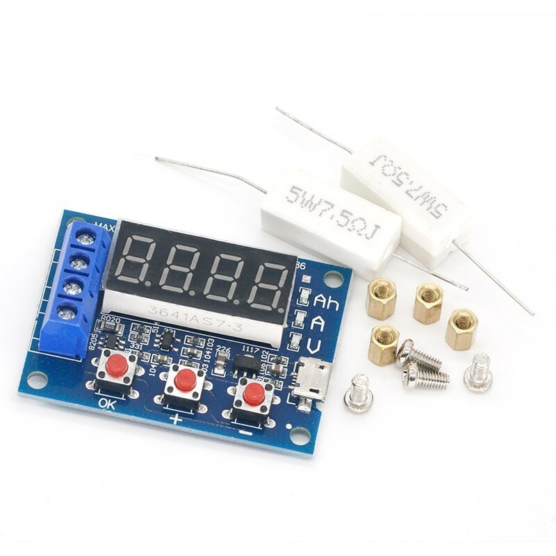 Mạch Đo Kiểm Tra Dung Lượng Pin, Acquy HW-586 Kèm Trở Công Suất ZB2L3