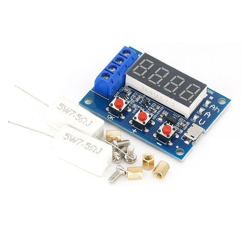 Mạch Đo Kiểm Tra Dung Lượng Pin, Acquy HW-586 Kèm Trở Công Suất ZB2L3 - Ảnh 5