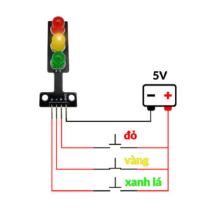 Mạch hiển thị kiểu đèn giao thông 3V - 5V