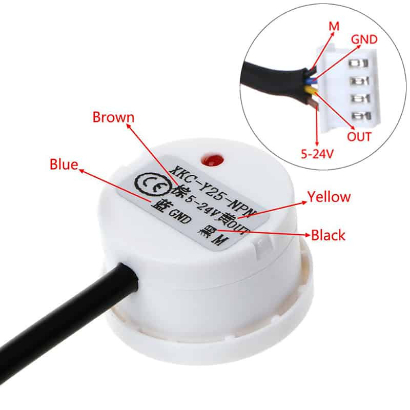 Cảm Biến Mực Nước Không Tiếp Xúc XKC-Y25 XKC-Y25-V | Cảm Biến Dán Ngoài Bình | Phát Hiện Mực Nước, Báo Động - Ảnh 3