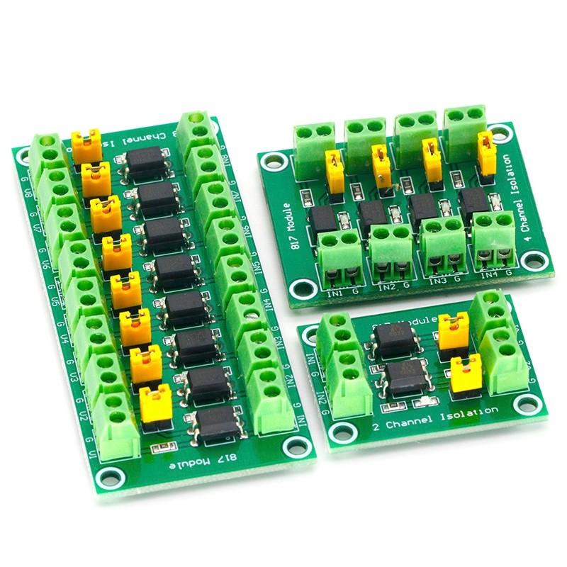 Bảng Mạch Cách Ly Quang PC817 2 4 8 Kênh 3.3V Sang 5V 3.6-30V - Ảnh 6