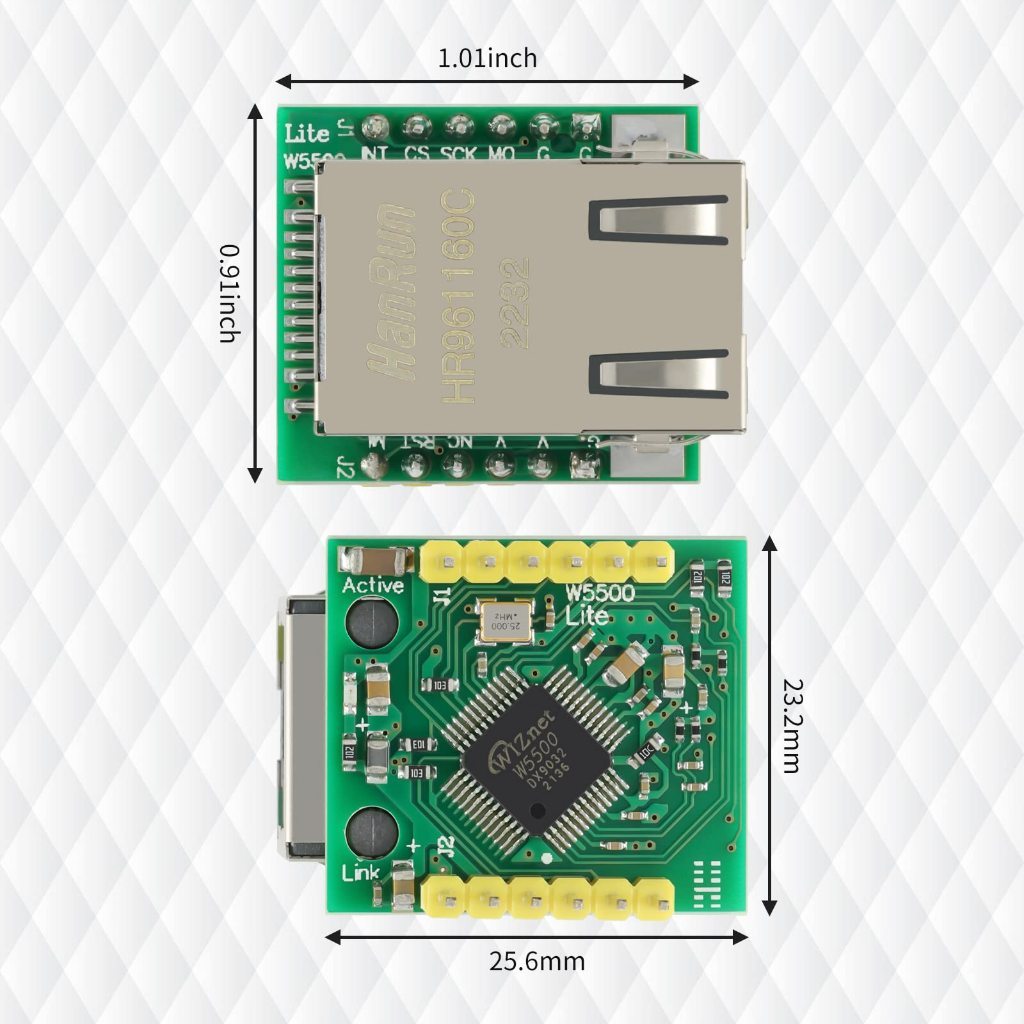 Module Mạng W5500 SPI to LAN – Giao tiếp Ethernet cho Arduino/STM32 USR-ES1 SPI Sang LAN W5500 TCP / IP 51 / STM32 W5100 - Ảnh 5