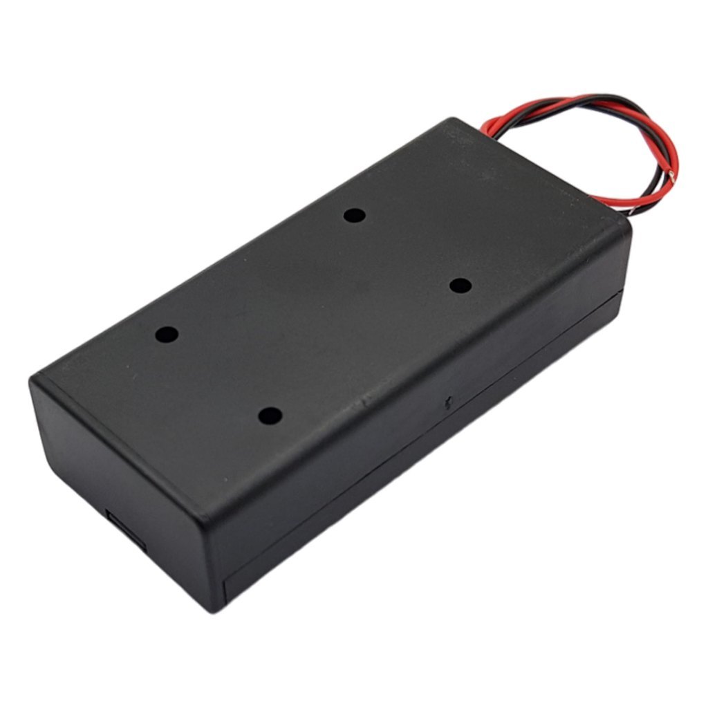 Hộp Đựng Pin 18650 – 2 Cell Nối Tiếp Có Nắp Và Công Tắc – Tiện Lợi, An Toàn - Ảnh 2
