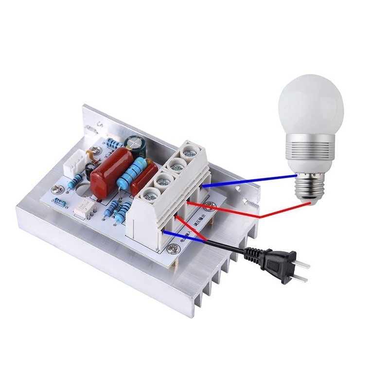 Bộ Điều Áp Số Công Suất Lớn 220VAC 10000W Dimmer Control AC 220V 10000W - Ảnh 7