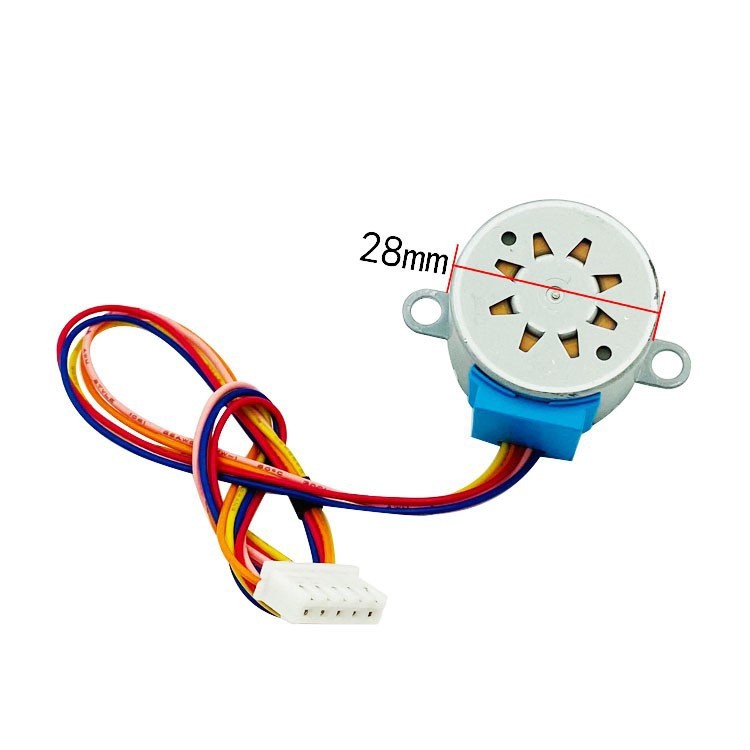 Động Cơ Bước 28BYJ-48-12V – Loại 5 Dây, 4 Pha, 12V Giảm Tốc Dùng Cho Arduino