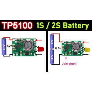 Mạch Sạc Pin 1S Hoặc 2S TP5100 4.2v 8.4v 2A Có Bảo Vệ
