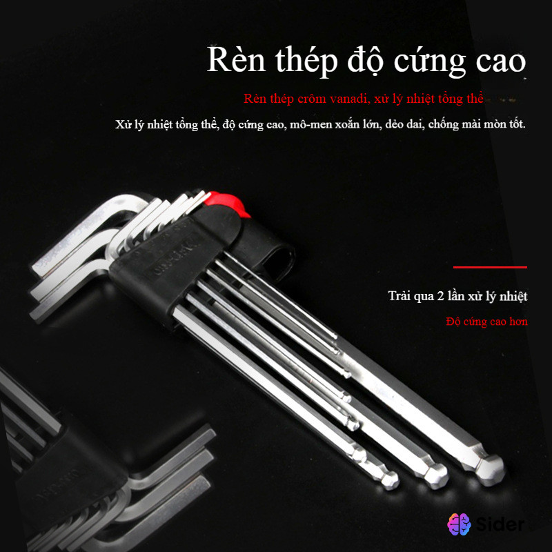 Bộ Lục Giác Đầu Bi 9 Chi Tiết - Ảnh 5