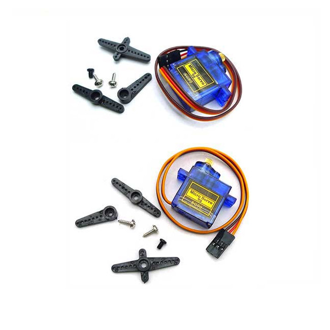 Động Cơ Servo SG90 90°–180° / 360° – Bánh Răng Kim Loại